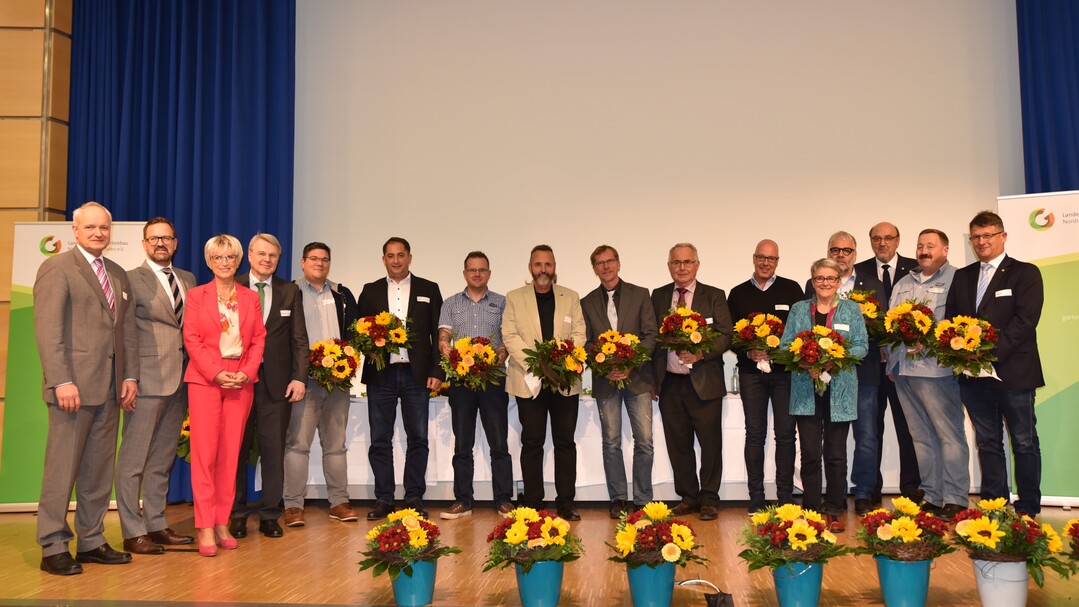 Gartenbaubetriebe aus NRW wurden fr ihre herausragenden Leistungen im Rahmen der Leistungswettbewerbe auf der BUG Heilbronn 2019 geehrt