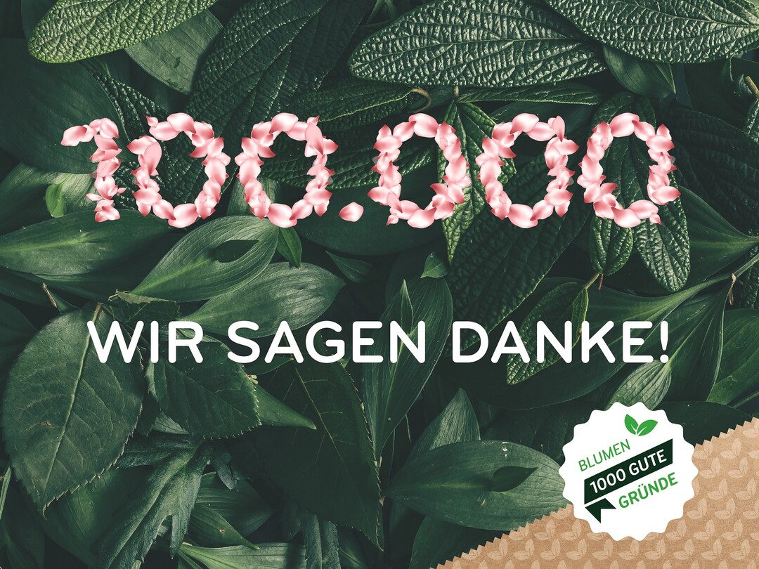 Landgard Initiative „Blumen – 1000 gute Gründe“ auf dem Weg zur größten Community Deutschlands von, mit und für Blumen und Pflanzen.