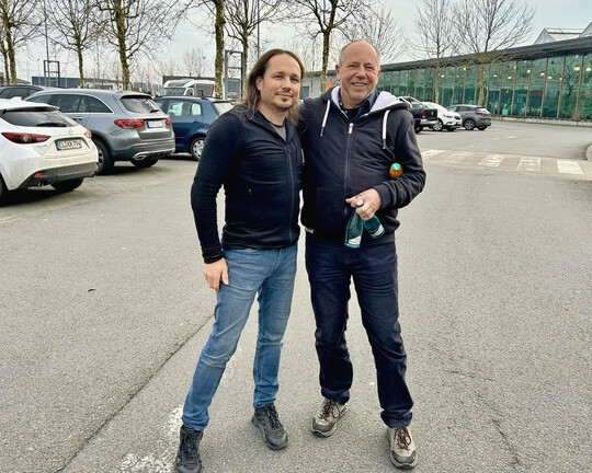 Die Wintertagung fördert den Zusammenhalt der Partner – Frank Welter und Guido Aeschlimann sind regelmäßig dabei.