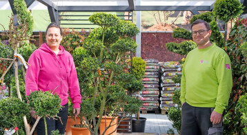 Maren und Dieter Radloff erffnen im Mrz Nrnbergs grtes inhabergefhrtes Gartencenter.