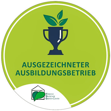 Das Gtesiegel des Verbands Deutscher Garten-Center fr eine ausgezeichnete Ausbildung.