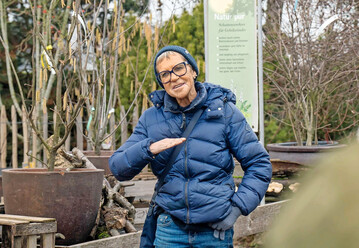 Antje Verstl, Dendron-Akademie Leipzig, beim Hussermann-Workshop zum Thema Natur auf der Flche gestalten in Mglingen