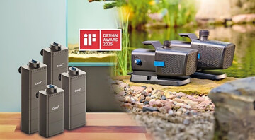 Oase sicherte sich zwei iF Design Awards mit der Wasserspielpumpe Aquarius Eco Premium sowie dem EcoFlow Innenfilter, der mit fortschrittlicher Filtertechnologie fr ein gesundes Aquarium sorgt.