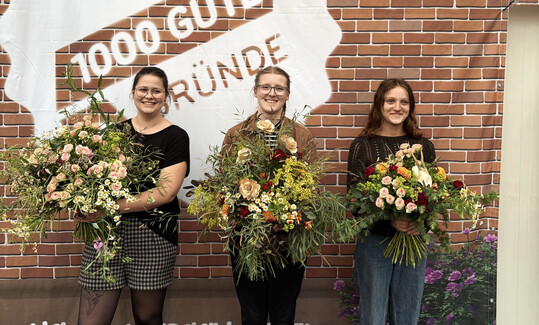 (v.l.n.r.) Stella Wagner von der Floralen Manufaktur Schrter, Kristin Scheufler von Blumen & Florales Sylvia Krien und Liesbeth Leibelt von der Grtnerei Bimberg