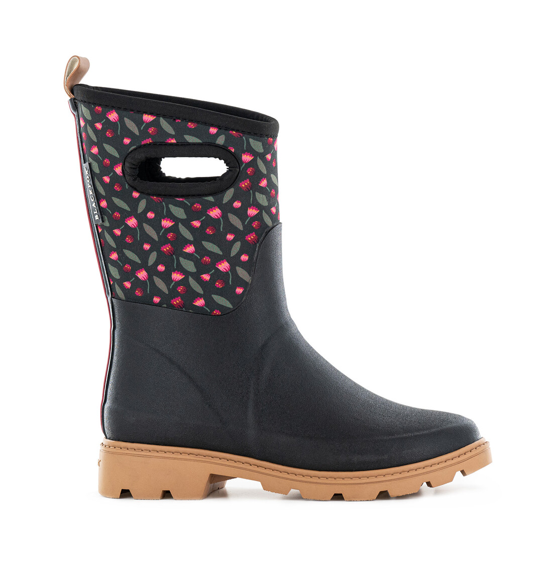 Die Kollektion Mily knpft an die blumigen Momente des Lebens an, hlt die Fe warm und die Hnde bei der Gartenarbeit trocken und sauber.