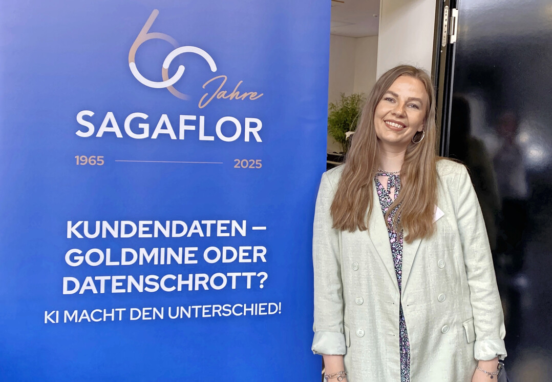 Den Know-how-Transfer zum Thema KI-generierte Newslettertexte fr bestimmte Personas, anlsslich des 60-jhrigen Jubilums der Sagaflor AG, leitete Vanessa Arndt.