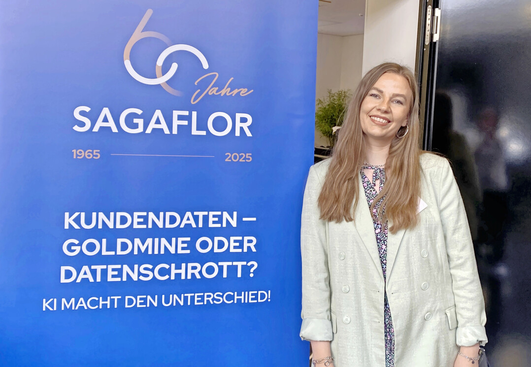 Den Know-how-Transfer zum Thema KI-generierte Newslettertexte fr bestimmte Personas, anlsslich des 60-jhrigen Jubilums der Sagaflor AG, leitete Vanessa Arndt.