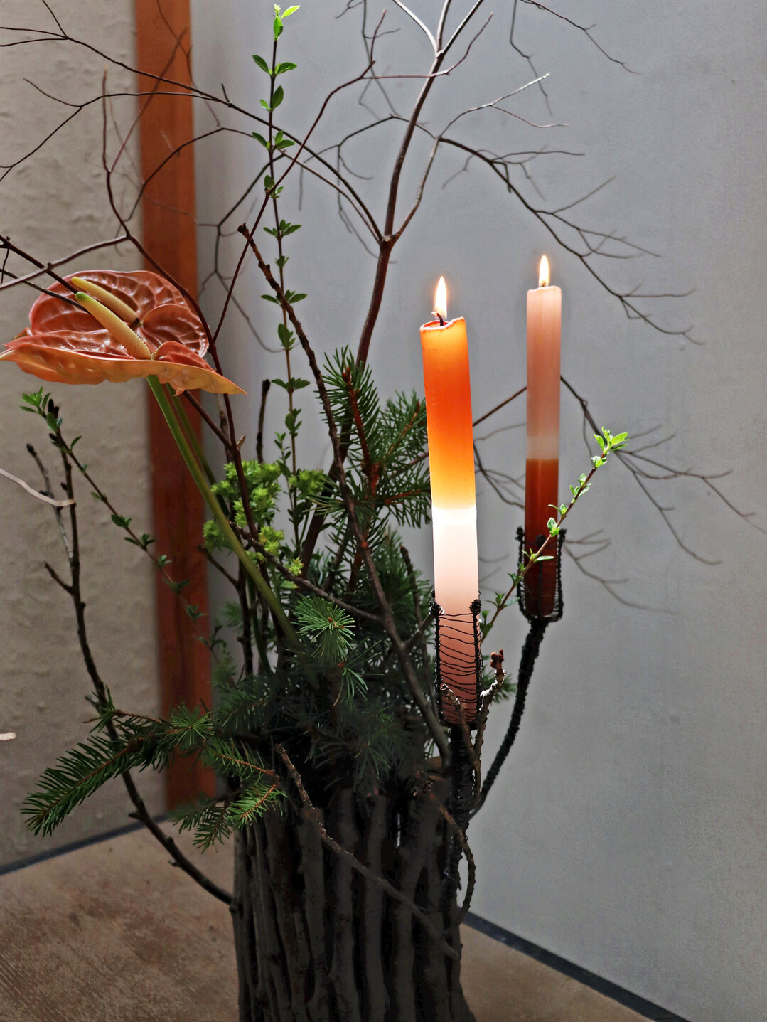 Werden die Kerzen entz�ndet, treten sie in den Vordergrund.