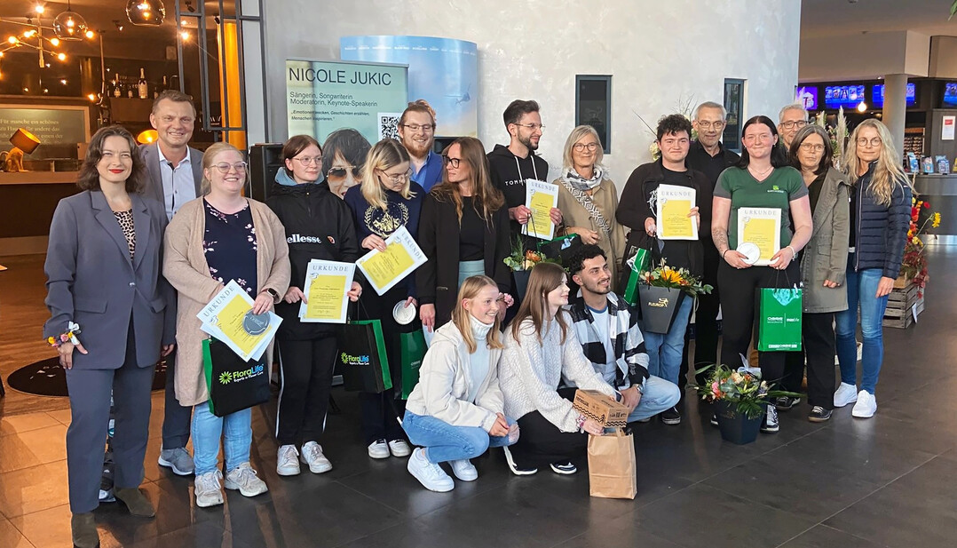 Die Teilnehmenden des Nachwuchswettbewerb Goldenes Kleeblatt 