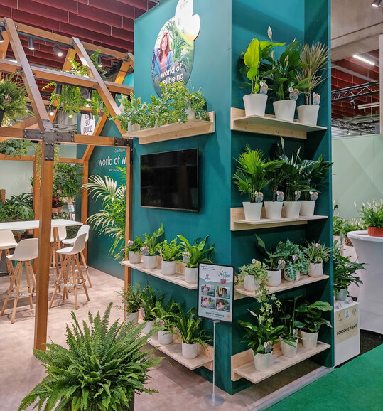 Der Air So Pure Messestand zeigte die Pflanzenbestseller und bot vielf�ltige Inspirationen f�r eine Inszenierung der Marke am POS.�