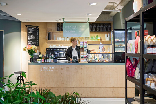 Das integrierte Caf� �Gardeners Coffee Club� 
