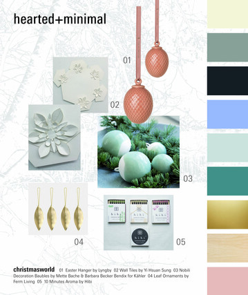 hearted + minimal rckt mit leichten Farben und edlen Produkten Naturmaterialen in den Vordergrund