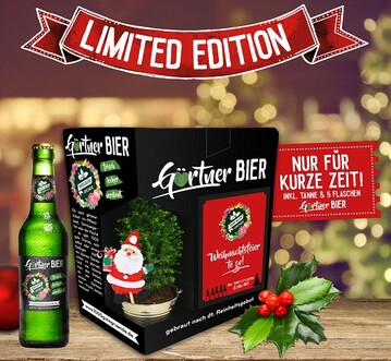 Initiative 1000 gute Grnde und Landgard laden mit einer exklusiven Weihnachtsedition des Grtnerbiers dazu ein, 
die besinnliche Zeit des Jahres auch mal mit einem frischen Bier und passendem grnem Weihnachtsschmuck zu genieen.
