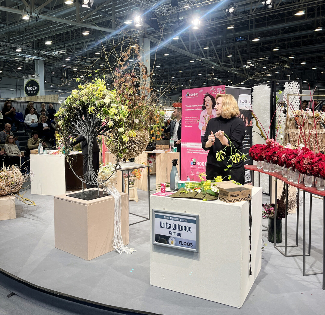 Die IPM Flower Stage bietet täglich floristische Live-Demonstrationen und Workshops internationaler Stars der Szene.
