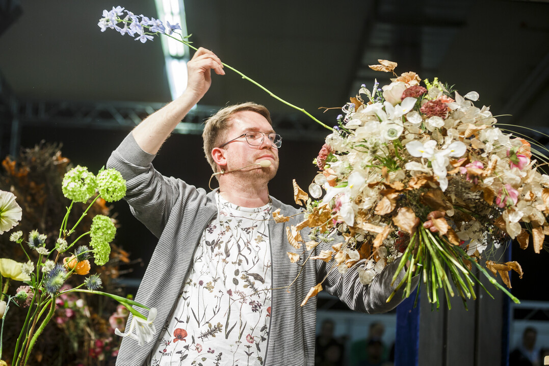 Johann Obendrauf auf der Floristikshow