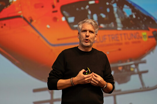 Bj�rn Grimm motivierte zu einem Notfallplan, falls der Unternehmer ausf�llt.