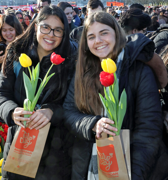 20.000 Besucher kamen zum Tulpenfest nach Amsterdam.