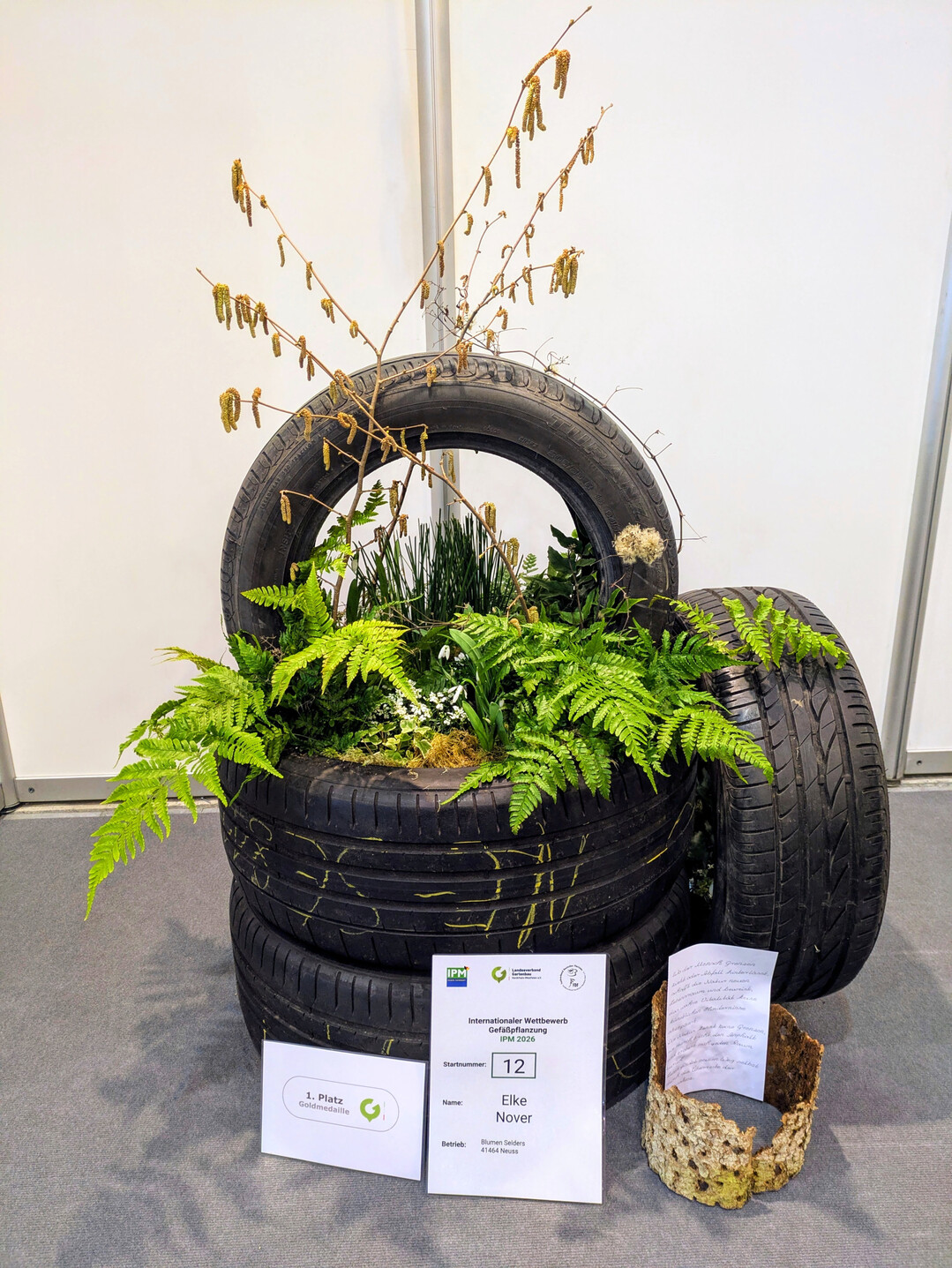 Die Natur kennt keine Grenzen: Elke Nover erreichte mit ihrer Pflanzung den 1. Platz in dieser Kategorie. 