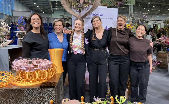 Weibliche Vorbilder und ihre Nachwuchstalente: (v.l.) Kim B�choldt mit Elisabeth Schoenemann, Carine Stel mit Hanneke Frankema aus den Niederlanden und Sara-Lisa Ludvigsson mit Ebba Bengtzon aus Schweden.  