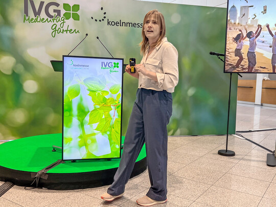 Theresa Schleicher referierte auf dem IVG Medientag in Köln.