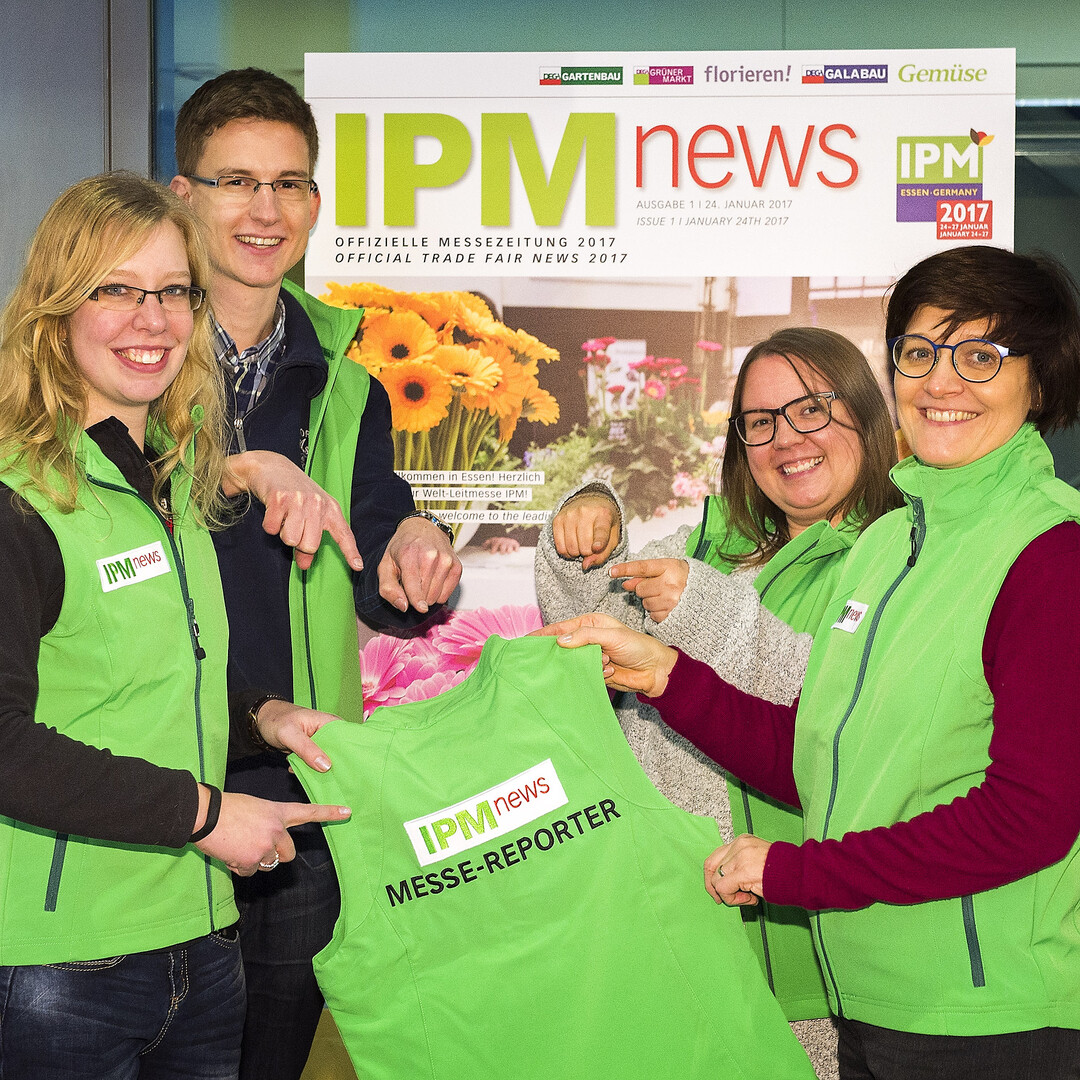Das engagierte Team des Verlags Eugen Ulmer, Stuttgart, ist auf der Messe unterwegs, spricht mit Ausstellern und Besuchern, fotografiert und schreibt für die IPMnews.