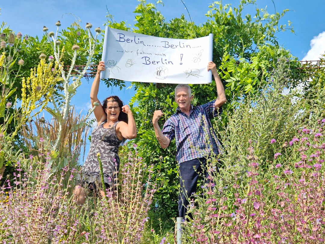 Gewinner 2025, 2. Platz in der Kategorie �Privatg�rten groߓ beim Deutschland summt! � Pflanzenwettbewerb