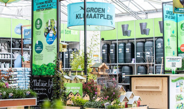 Die Klimainsel wird als eigene Abteilung im Gartencenter integriert.