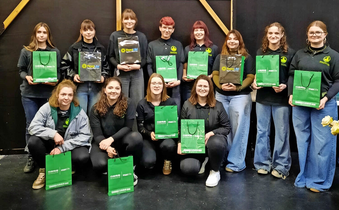 Die Auszubildenden des dritten Lehrjahres des BSZ Dresden 