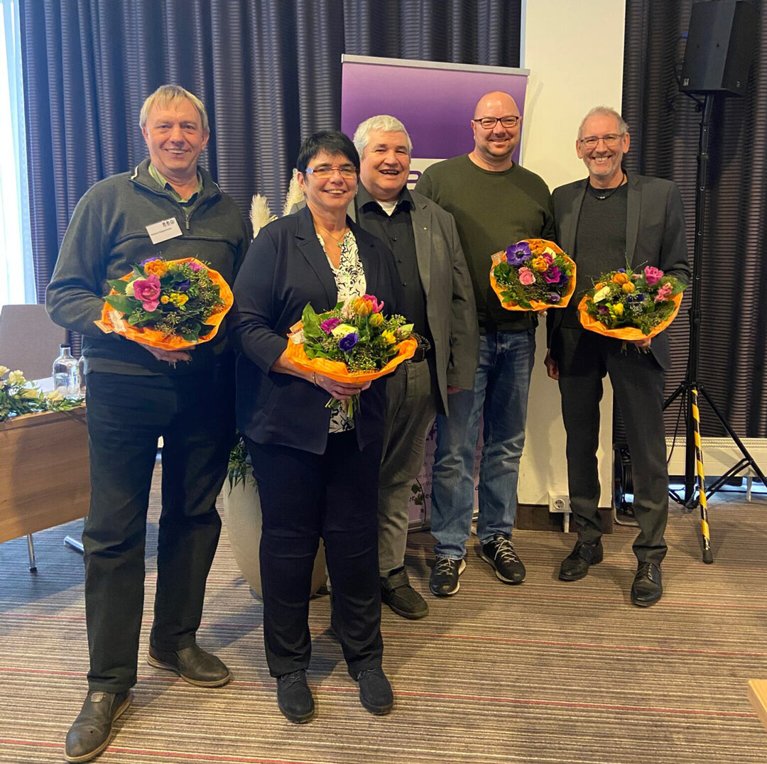 v.l.n.r.: Thomas Seppelfricke, Karoline Heiser, Ralf Kretschmer, Stefan Emert und Michael Ballenberger.