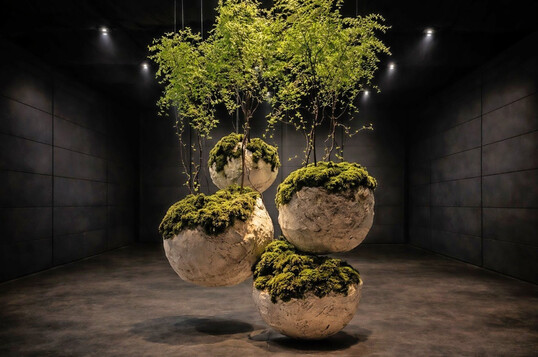 �Urkraft in Bewegung� ist vom 15. Juni bis zum 26. Juli zu sehen. Die Schau widmet sich der urspr�nglichen Kraft der Natur und setzt diese mithilfe organischer Strukturen, nat�rlicher Formen und lebendiger Mooslandschaften in Szene.