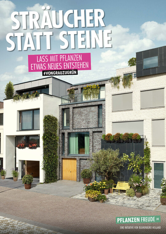 Blumenbüro Holland stellt die Kampagnenmaterialien, wie dieses Poster, zum Download bereit.