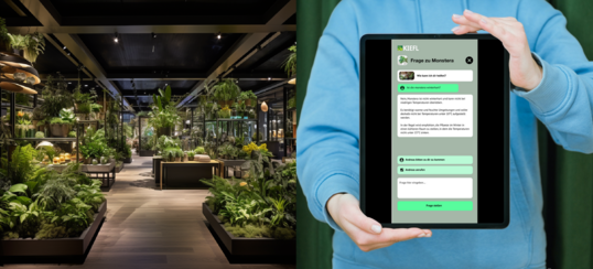 Pflanzenauswahl und weiterführende Informationen per QR Code auf dem Smartphone oder dem Tablet: Urban Gardeners by Kiefl