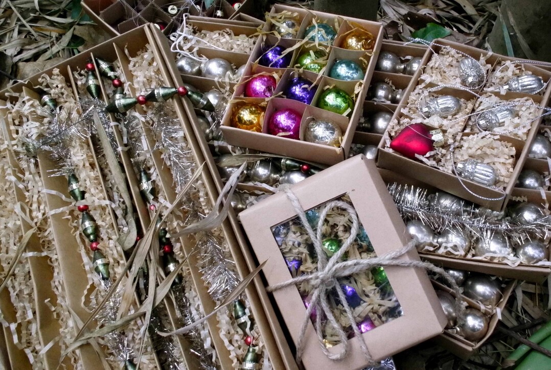 Retro geht immer! Weihnachtsschmuck von Shishi. 