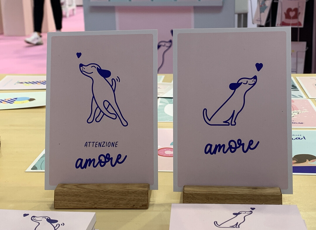 Beim Kartenlabel Tante Tia musste der Familienhund als Model fr Taschen und Papeterie herhalten. 
<a href="https://www.tantetia.de"  target="_blank" >www.tantetia.de</a>