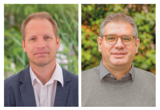 Die beiden neuen Risikoberater der Gartenbau-Versicherung Michael Prangs (links) und Hendrik Neubert.