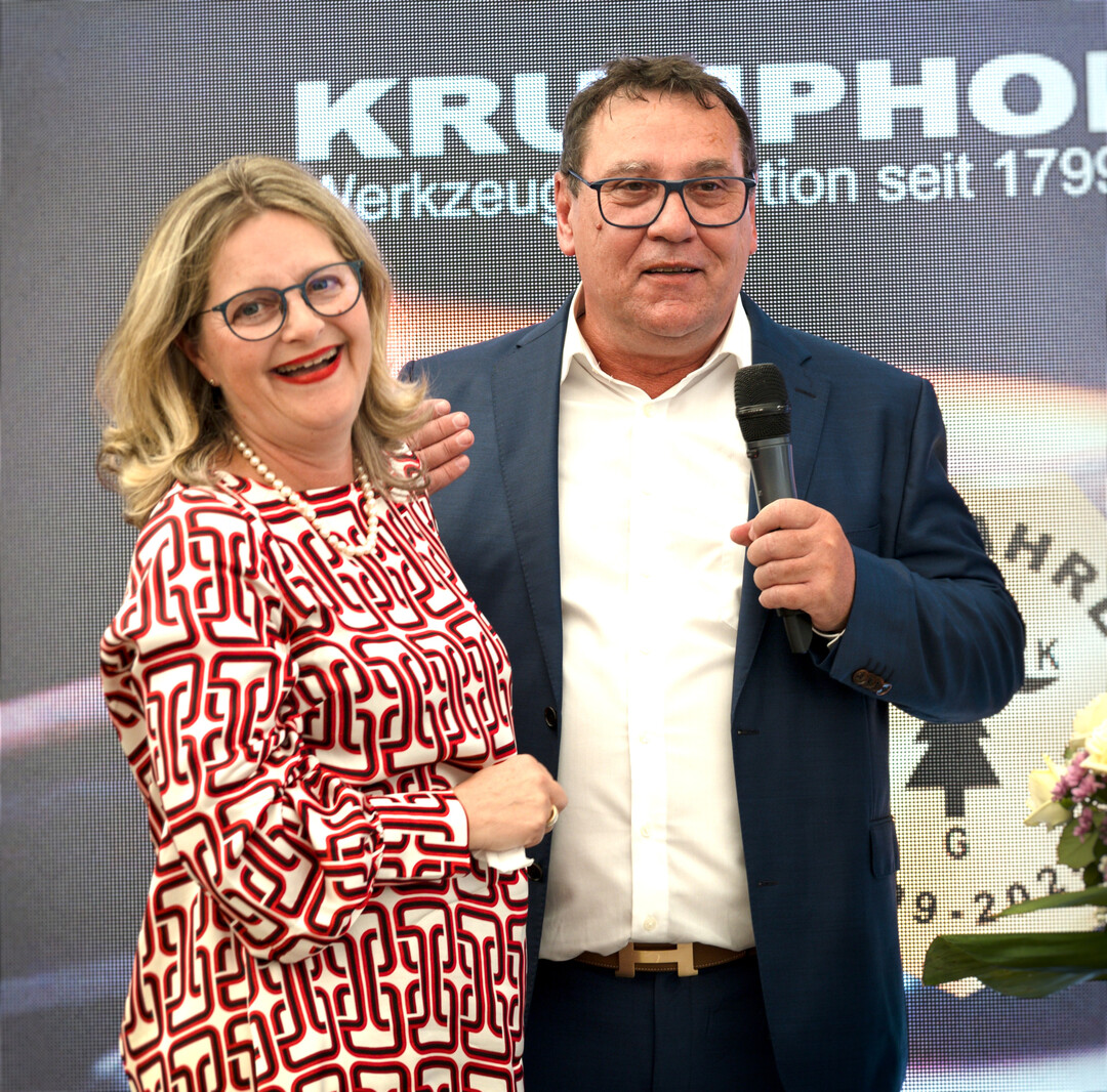 Der familire Zusammenhalt ist Teil des Erfolgs: Elke und Claus Krumpholz