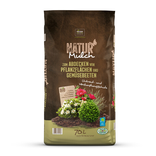 Die NATUR Gartenfaser ist ein torffreier und stickstoffstabilisierter Mulch aus Holzfasern, Grngutkompost und Rindenhumus.