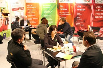 Der Messestand der ekaflor auf der IPM 