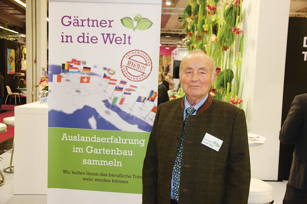 Gunter Dinger, Kln, informierte ber das Angebot des Frdervereins Grtner in die Welt (www.gaertner-in-die-welt.de).