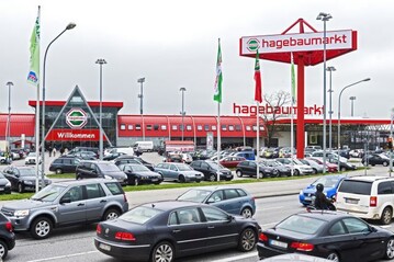 Der neue hagebaumarkt mit Floraland in Lbeck