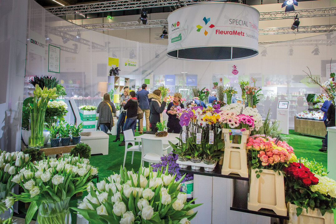 Stand von FleuraMetz auf der Floradecora 2017
