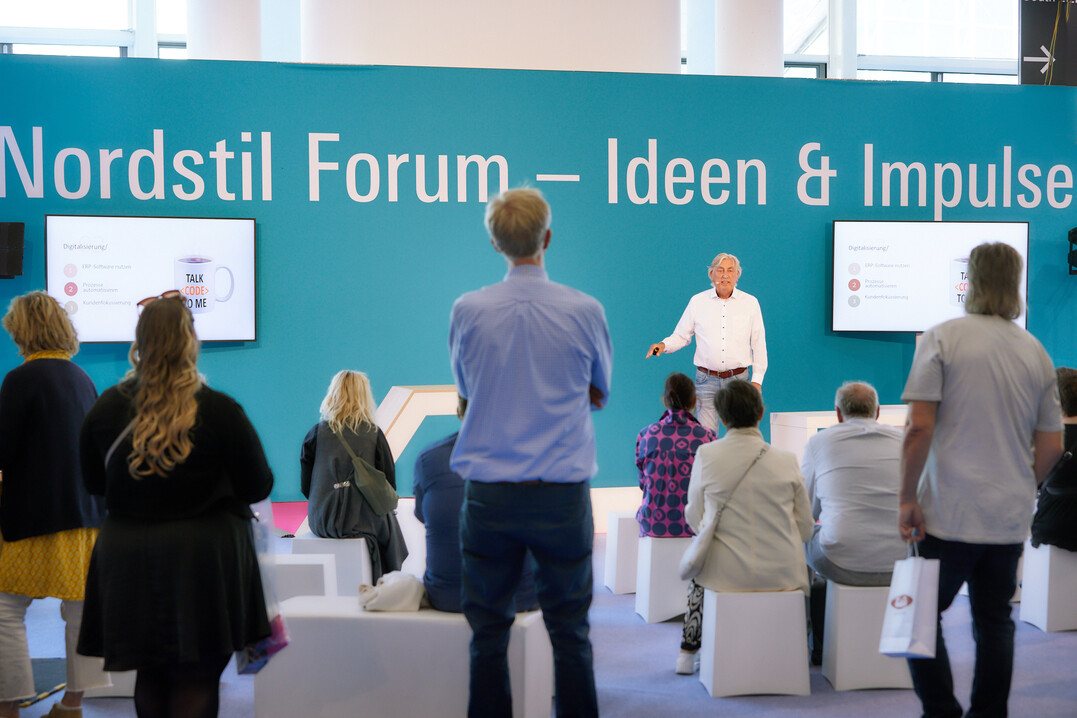 Expert(inn)envortrge, Workshops und praxisnahe Tipps liefert das Nordstil-Forum an allen drei Messetagen.