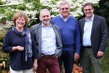 Von links: Cornelia Ptschke-Kirchhartz, Bernd Brodeer, Dr. Dirk Deppe und Johannes Welsch