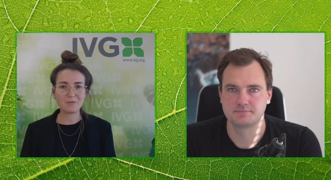 In einer Art Ping-Pong-Spiel mit Anna Hackstein beantwortete Graf Fragen zum Thema Gartenmarkt und Digitalisierung.  