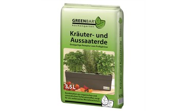 Jetzt neu: Die Greenbar Kruter- und Aussaaterde im 3,5 Liter-Format.