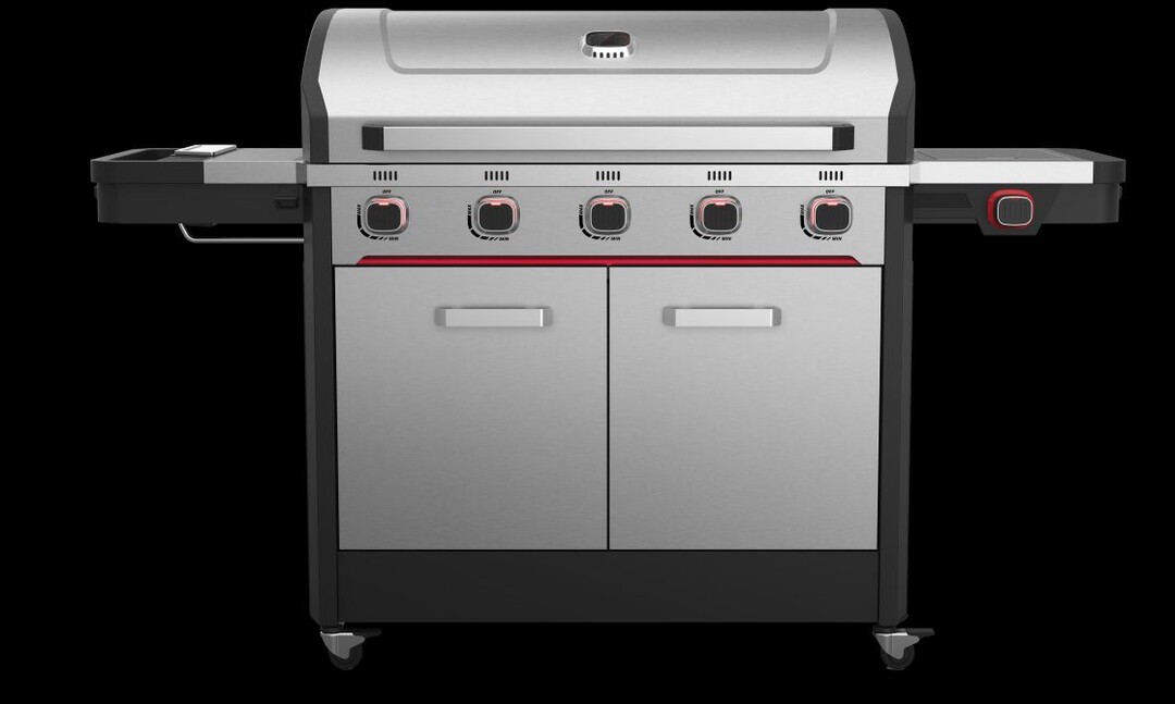 Das Hamson Flaggschiff, der Gasgrill Byron, mit allem, was das Herz leidenschaftlicher Griller begehrt: vier stufenlos einstellbare Edelstahlbrenner, zwei i-Burner mit Infrarot-Technologie als Rckseiten- und Bodenbrenner fr extra hohe Temperaturen, das flexible Grillrostsystem X-in-1 fr Vielfalt beim Grillen (wie Grillplatte, Pizzastein, Wok usw.) und eine optionale Spiegarnitur. Die Byron Gasgrillserie beinhaltet auch Modelle in elegantem Mattschwarz.  