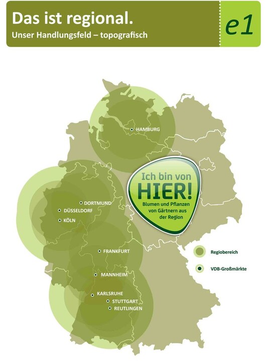 Die neun Standorte der VDB machen es mglich, dass mit Ausnahme von Bayern und Teilen Niedersachsens die westlichen Bundeslnder komplett abgedeckt werden.