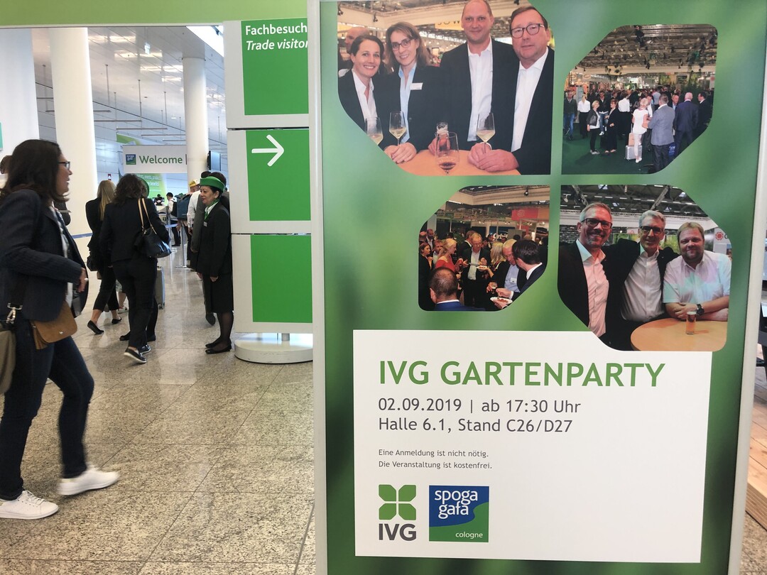 Und am zweiten Messetag lud der IVG zur Standparty