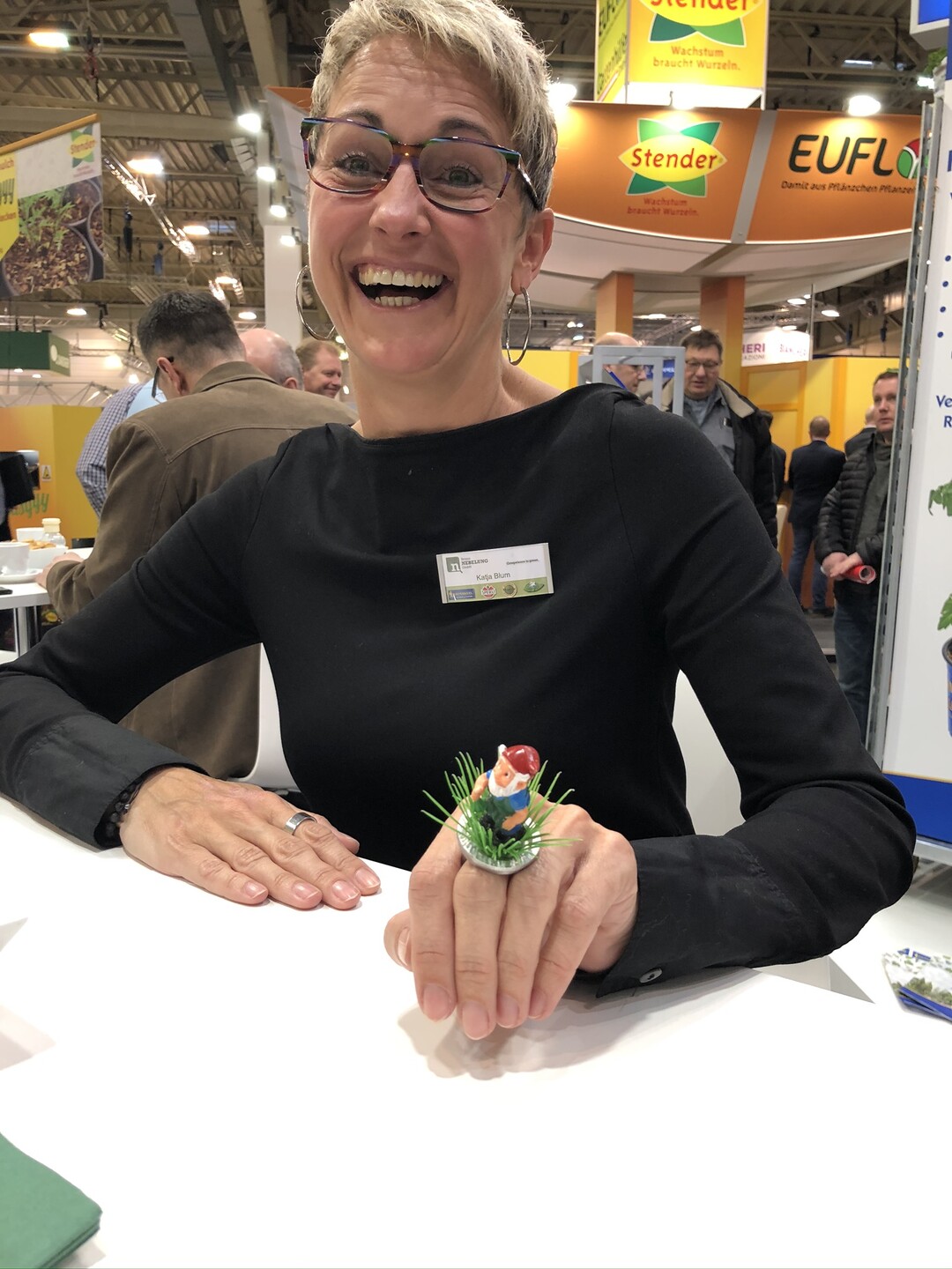 Den perfekten Ring fr die IPM trug Katja Blum von Nebelung.