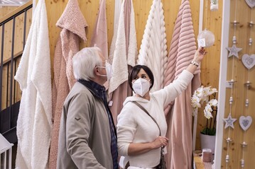 Sagaflor-Partner besuchen die Messe unter strengen Hygieneauflagen. 